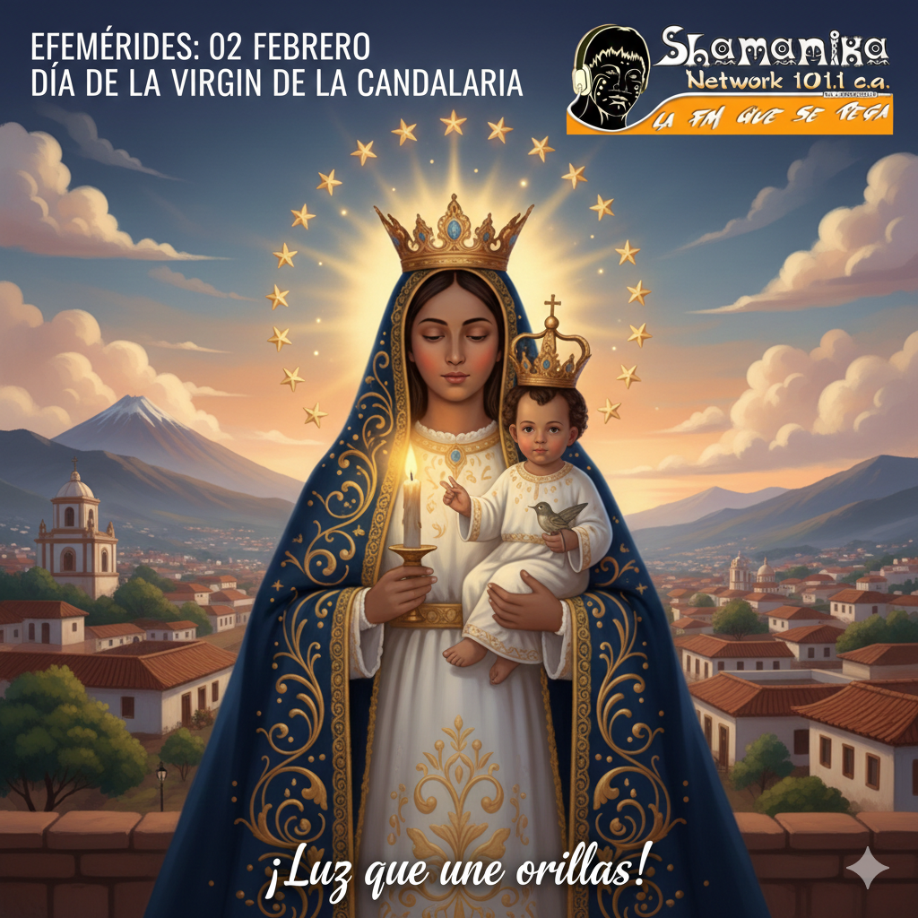 Efemerides: 2 febrero Día de la Virgen de la Candelaria (Patrona de las Islas Canarias y de muchas localidades venezolanas).