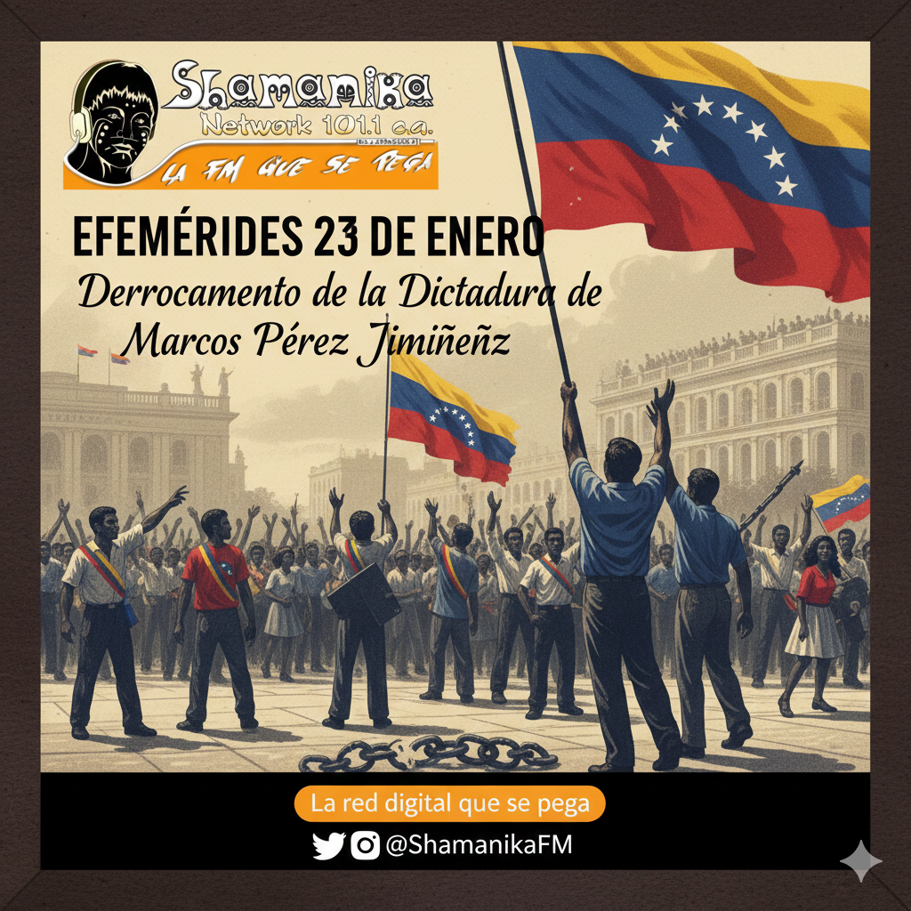 Efemérides 23 de Enero Derrocamiento de la Dictadura de Marcos Pérez Jiménez.