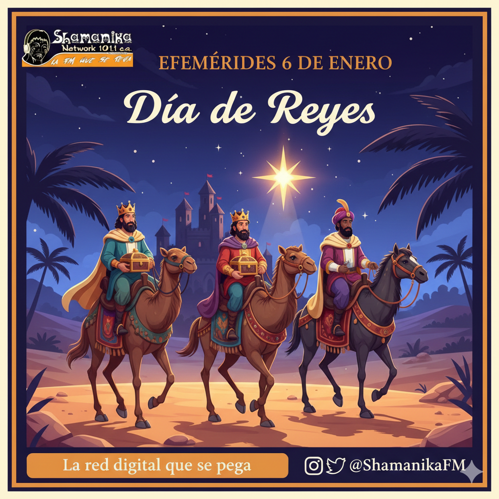 Efemerides: 6 de Enero Llegada de los Reyes Magos.
